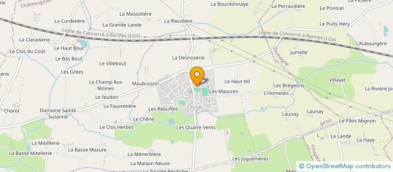 localisation de l'entreprise LES PETITS PAS DU MERE-CREDI  CHATEAUGIRON