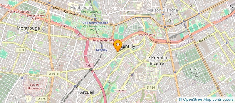 localisation de l'entreprise LES PETITS PAS ET LES GRANDS à GENTILLY