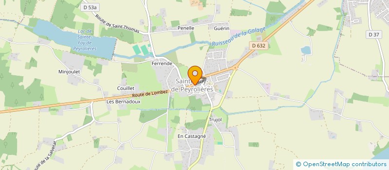 localisation de l'entreprise LES PETITS PATONS  SAINTE-FOY-DE-PEYROLIERES