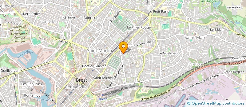 localisation de l'entreprise LES PETITS PECHEURS DES ABERS à BREST