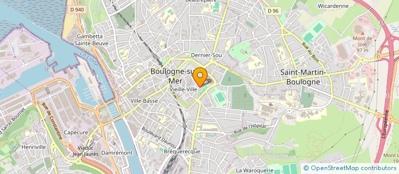localisation de l'entreprise LES PETITS PETONS à BOULOGNE-SUR-MER