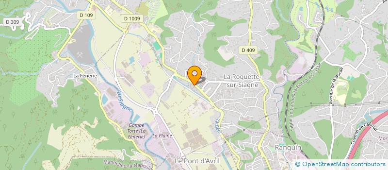 localisation de l'entreprise LES PETITS PETONS DU VAL DE SIAGNE à LA ROQUETTE-SUR-SIAGNE