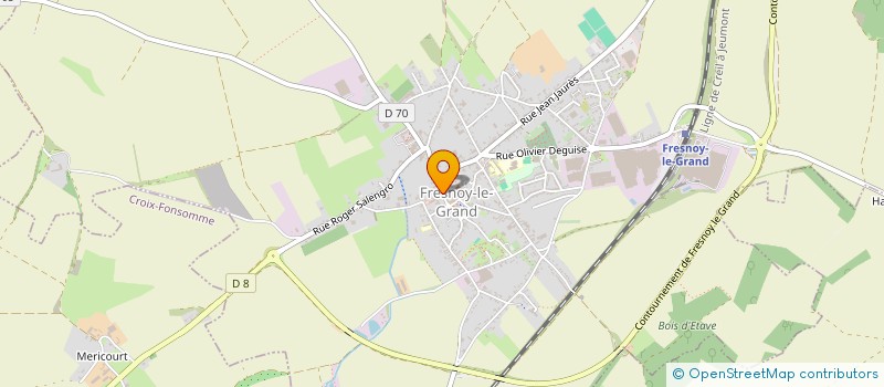 localisation de l'entreprise LES PETITS PIERROTS à FRESNOY-LE-GRAND