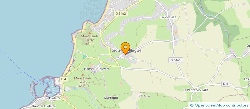 localisation de l'entreprise LES PETITS PINCEAUX  SIOUVILLE-HAGUE