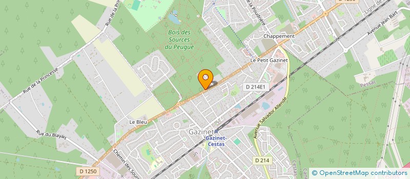 localisation de l'entreprise LES PETITS PINS  PESSAC