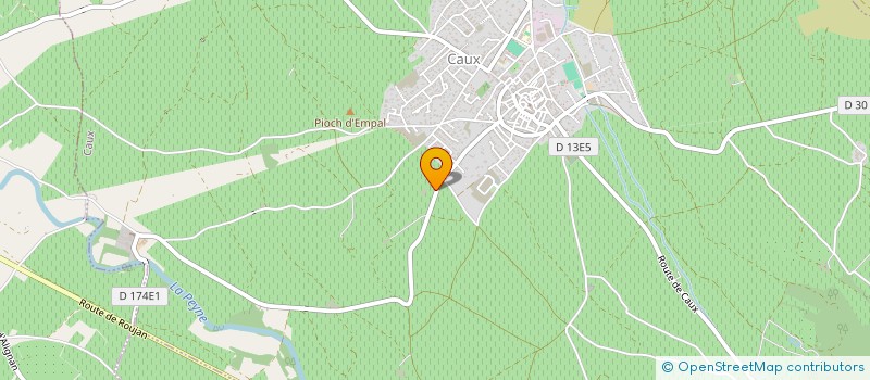 localisation de l'entreprise LES PETITS PIOCH  CAUX