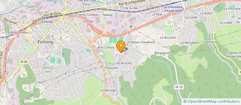 localisation de l'entreprise LES PETITS PLAISIRS à LE CHAMBON-FEUGEROLLES