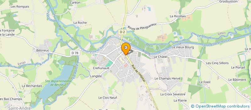 localisation de l'entreprise LES PETITS PLAISIRS  EVRAN