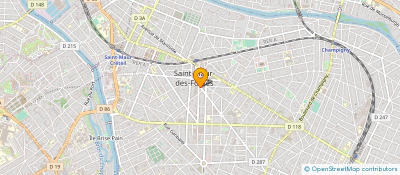 localisation de l'entreprise LES PETITS PLATS à SAINT-MAUR-DES-FOSSES