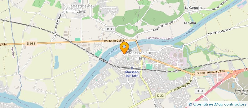 localisation de l'entreprise LES PETITS PLATS D'OLIVIA  LABASTIDE-DE-LEVIS