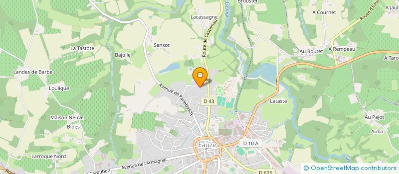 localisation de l'entreprise LES PETITS PLATS DANS LES GRANDS à EAUZE