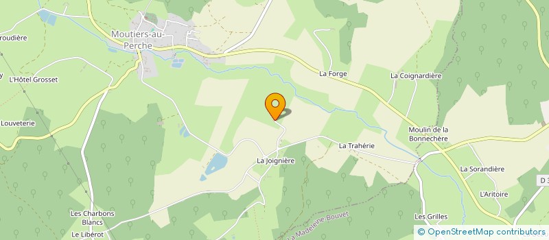 localisation de l'entreprise LES PETITS PLATS DE CECILE à MOUTIERS-AU-PERCHE