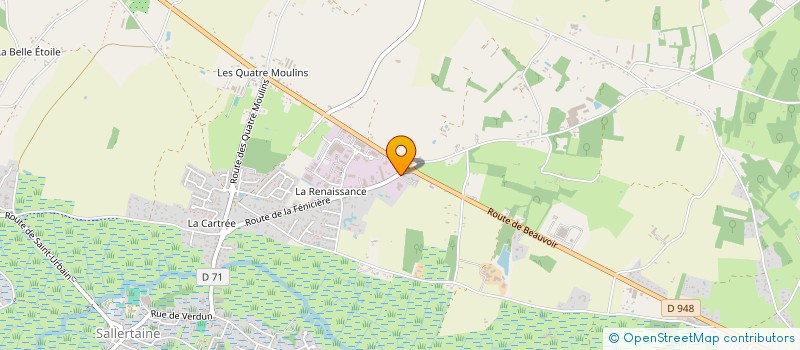 localisation de l'entreprise LES PETITS PLUS  SALLERTAINE