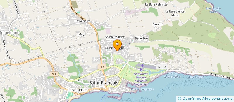 localisation de l'entreprise LES PETITS POIS à SAINT-FRANCOIS