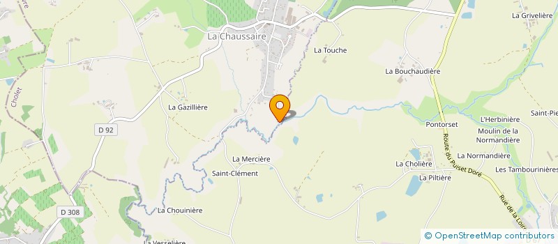 localisation de l'entreprise LES PETITS POISSONS DANS L'O à MAUGES-SUR-LOIRE