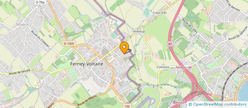 localisation de l'entreprise LES PETITS POLYGLOTTES à FERNEY-VOLTAIRE