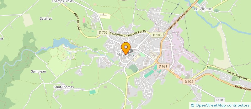 localisation de l'entreprise LES PETITS POLYGLOTTES DU 15 à MAURIAC