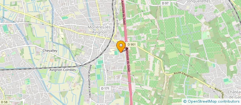 localisation de l'entreprise LES PETITS POMMIERS NG  MORIERES-LES-AVIGNON