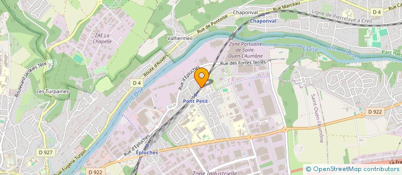 localisation de l'entreprise LES PETITS PONTS à SAINT OUEN L'AUMONE