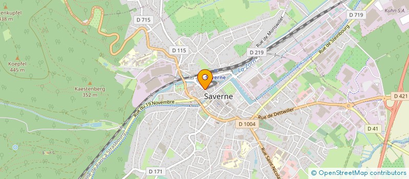 localisation de l'entreprise LES PETITS POTES à SAVERNE