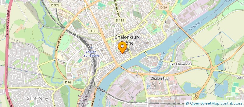 localisation de l'entreprise LES PETITS POULBOTS  CHALON-SUR-SAONE