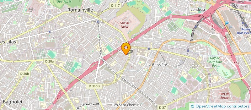localisation de l'entreprise LES PETITS POUSSINS à ROMAINVILLE