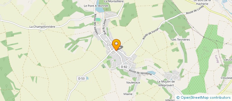 localisation de l'entreprise LES PETITS PRES DEBREE  LUNAY