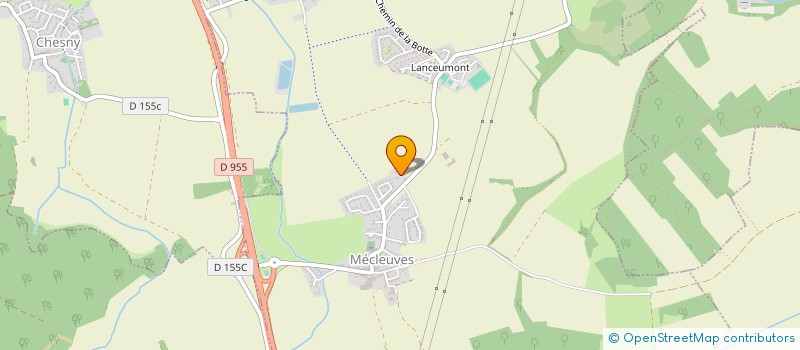 localisation de l'entreprise LES PETITS PRINCES  MECLEUVES