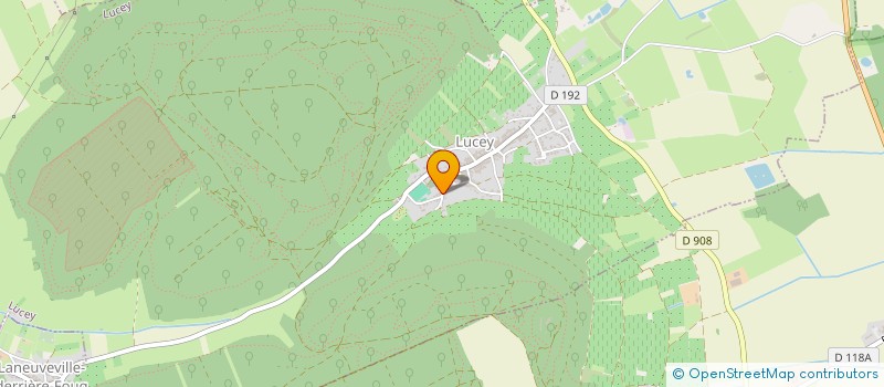 localisation de l'entreprise LES PETITS RAISINS ASSOCIATION DES PARENTS D'ELEVES DES ECOLES DE LUCEY, BOUVRON ET LANEUVEVILLE DERRIERE FOUG  LUCEY