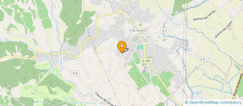 localisation de l'entreprise LES PETITS RENARDS  PIERREVERT