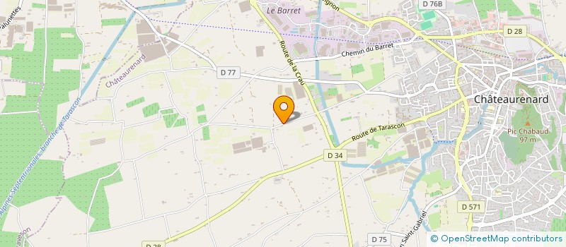 localisation de l'entreprise LES PETITS ROBIN à CHATEAURENARD