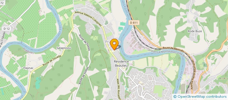 localisation de l'entreprise LES PETITS ROCS  PRADINES