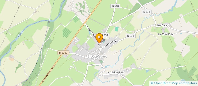 localisation de l'entreprise LES PETITS ROY  BROUT-VERNET