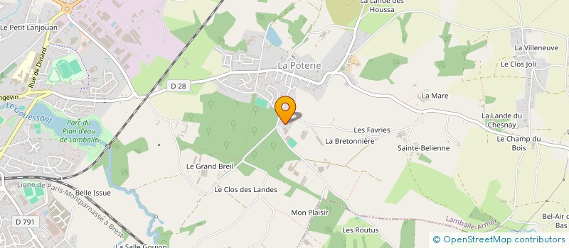 localisation de l'entreprise LES PETITS RUISSEAUX à LAMBALLE-ARMOR
