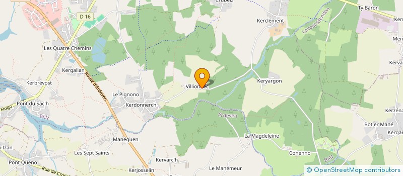 localisation de l'entreprise LES PETITS RUISSEAUX  BELZ