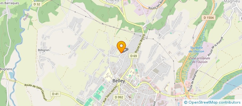 localisation de l'entreprise LES PETITS RUISSEAUX  BELLEY