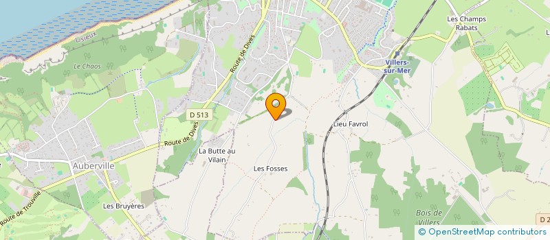 localisation de l'entreprise LES PETITS SABOTS  VILLERS-SUR-MER