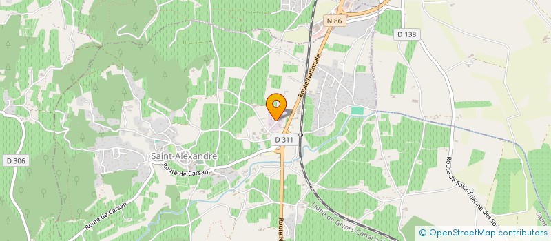 localisation de l'entreprise LES PETITS SAINTS  SAINT-ALEXANDRE