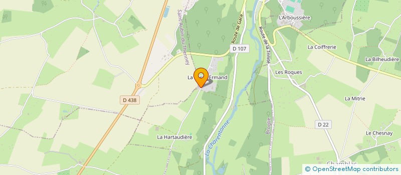 localisation de l'entreprise LES PETITS SCEAUX  LA CHAPELLE-GAUTHIER