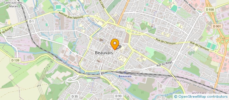 localisation de l'entreprise LES PETITS SCHTROUMPFS  BEAUVAIS