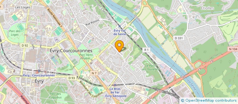 localisation de l'entreprise LES PETITS SPITZ DES AURIOL à EVRY-COURCOURONNES
