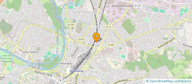 localisation de l'entreprise LES PETITS TABOURETS  GOND-PONTOUVRE