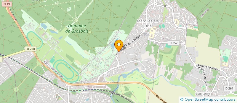 localisation de l'entreprise LES PETITS TAMARINS  MAROLLES-EN-BRIE