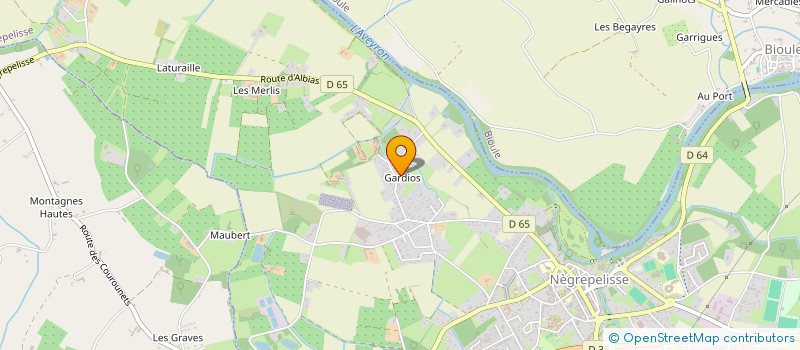 localisation de l'entreprise LES PETITS TAUREAUX  NEGREPELISSE