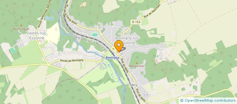 localisation de l'entreprise LES PETITS TOITS à BOUTIGNY-SUR-ESSONNE