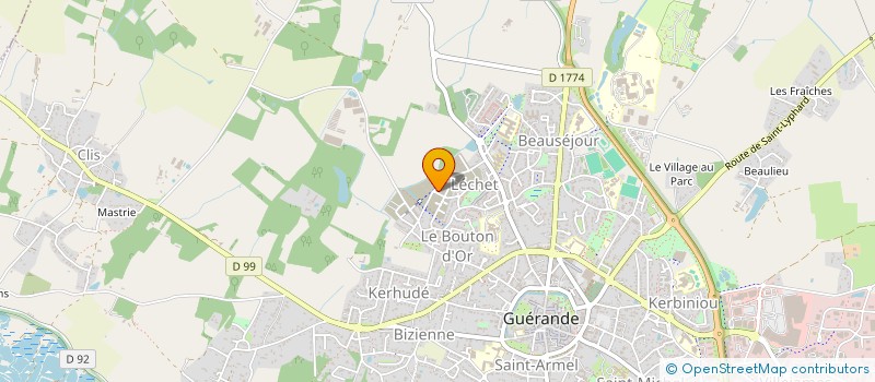 localisation de l'entreprise LES PETITS TOITS  GUERANDE