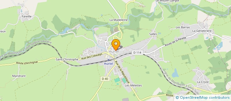 localisation de l'entreprise LES PETITS TOQUES à HURIEL