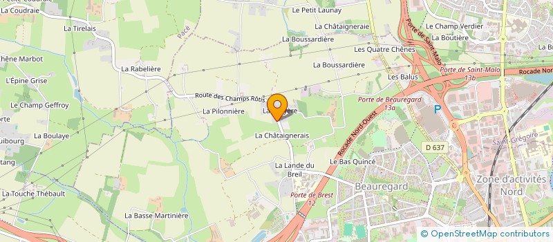 localisation de l'entreprise LES PETITS TRAITEURS  RENNES