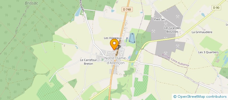 localisation de l'entreprise LES PETITS TRESORS à TERRANJOU