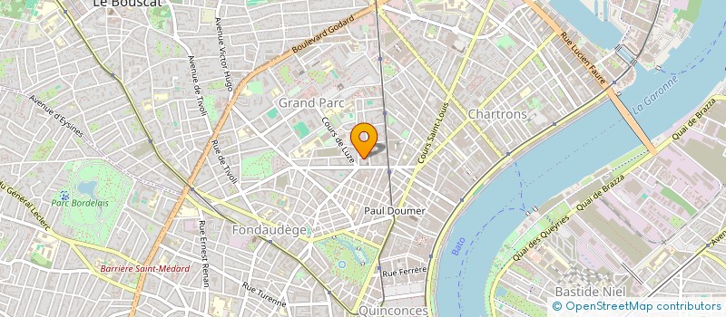 localisation de l'entreprise LES PETITS TRETEAUX  BORDEAUX